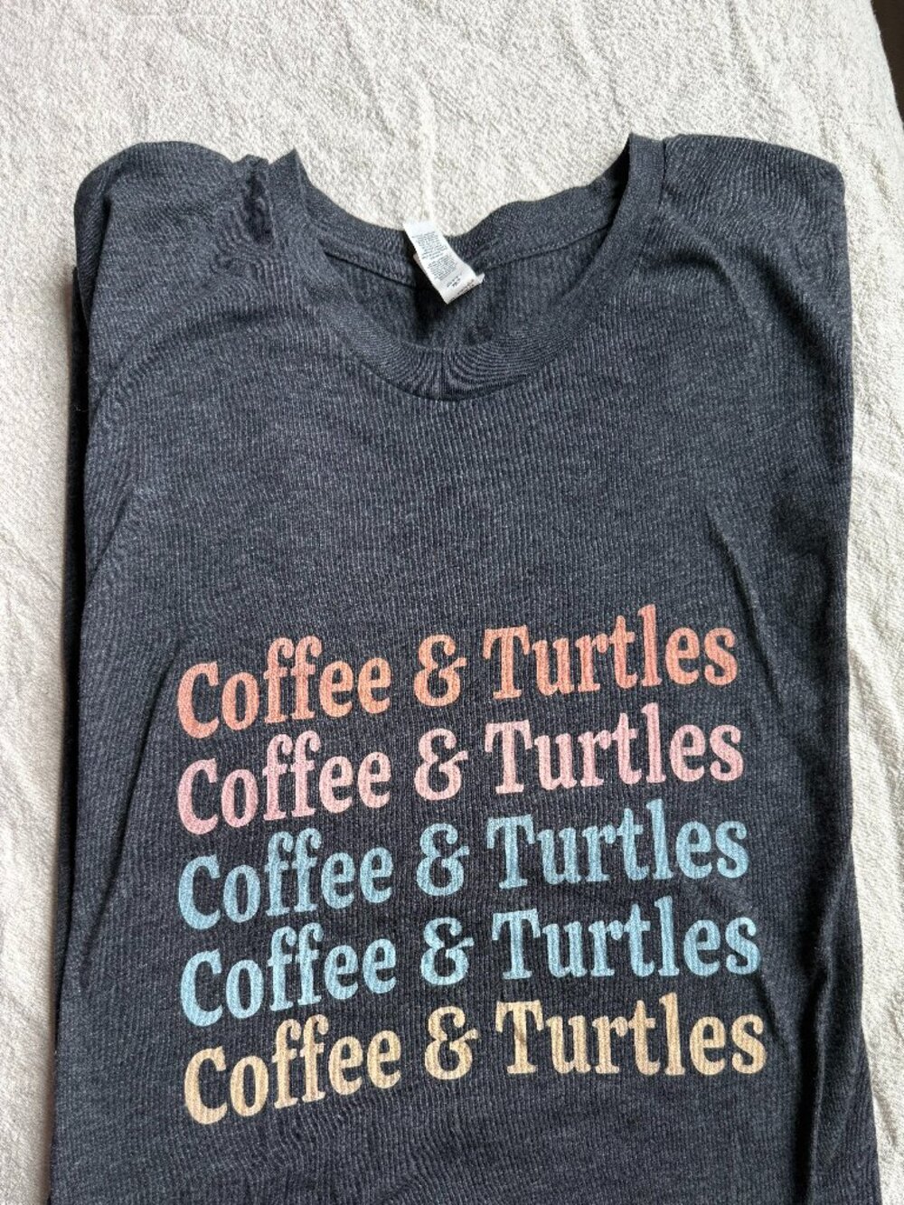 Turtles & Coffee Short Sleeve Shirt - XLarge